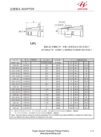 SAE 3000 Flange Adapter Jit Fittings