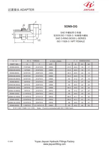 SAE Feistiú Oiriúnaithe Mná NPT